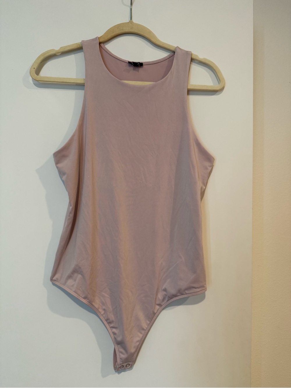 Express Mauve Sleeveless Scoop-Neck Bodysuit